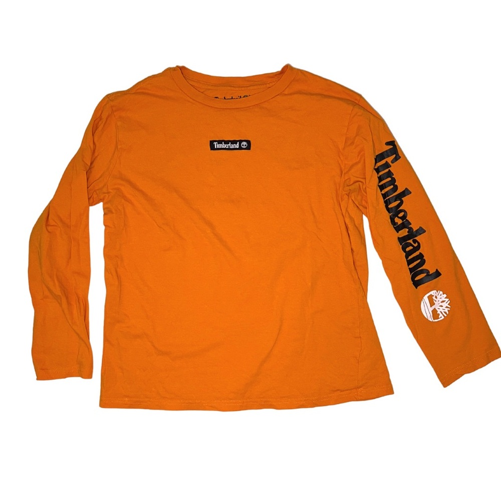 Timberland Boys Orange Long Sleeve Tee NWT